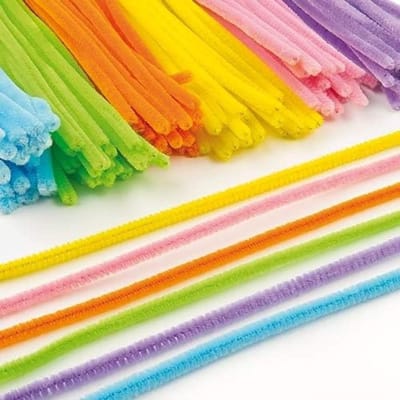 Famanu – Set van 120 kleurrijke pijpenreinigers in paaskleuren, perfect voor kinderen om te knutselen en decoreren