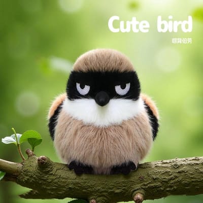 Vogelserie Myna Mus Pluche Speelgoed Mooie IJsvogel Mees Klauwieren Vorkstaart Zonvogel Witogige Knuffel Dier Decoratie About 10-12cm