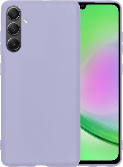 Hoesje - Geschikt voor Samsung Galaxy A34 - Sterk & Shockproof - Hoes Cover - Siliconen Case - Telefoonhoesjes - Lila