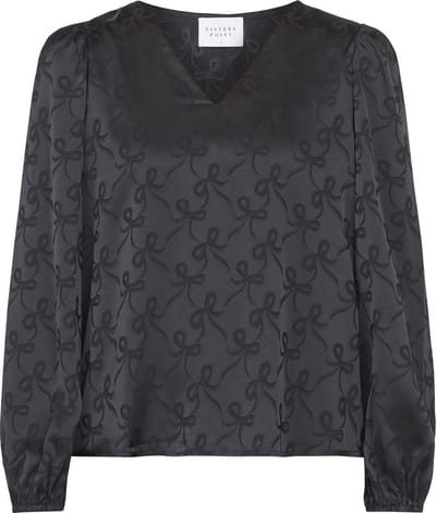 SISTERS POINT Ventia-v.ls3 - Dames Blouse - Black - Maat S