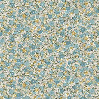 Laura Ashley Loveston Behang - Bloemen - 10mx52cm - Blauw