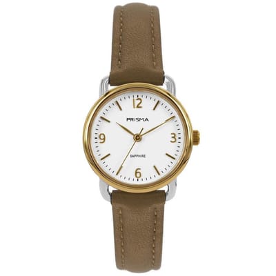 Prisma horloge P.1987 dames edelstaal saffierglas 5 ATM