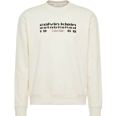 Sweaters Calvin Klein Jeans Lv04rg203g Terry Eu Graphic Crewnec