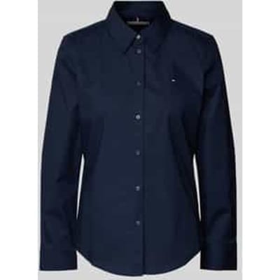 Regular fit overhemdblouse met logostitching