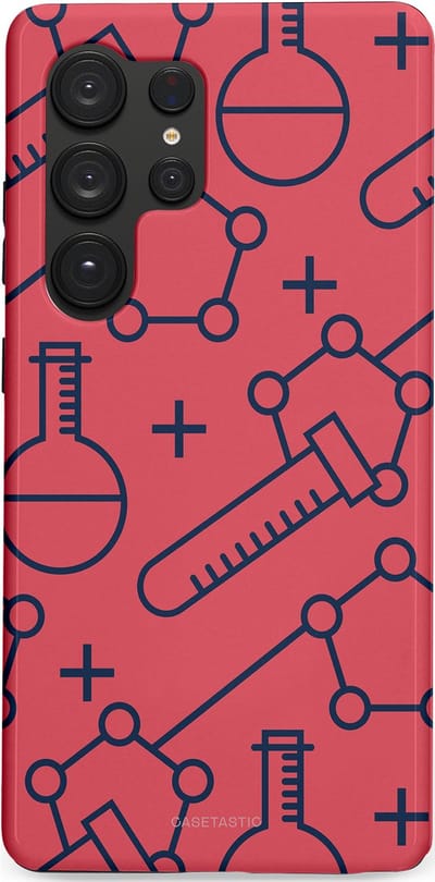 Casetastic hoesje geschikt voor Samsung Galaxy S25 Ultra - Dubbellaagse bescherming - Rode Laboratorium - Fashion Case - Koraal