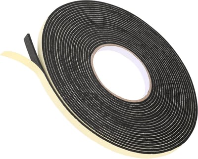 Zelfklevende afdichtingstape voor deuren en ramen 10 mm x 2 mm x 15m - Schuimtape tegen kou, tocht, botsingen - Geluidsisolerend, waterdicht, stofdicht