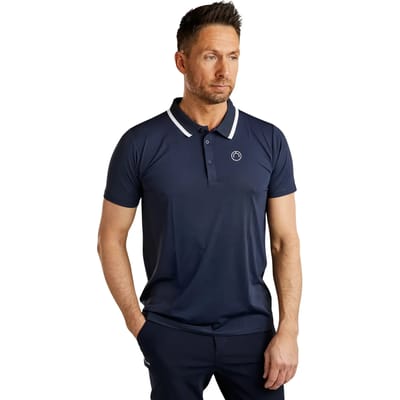 Paardrijpolo Montar MoDrake Contrast Rib and Logo