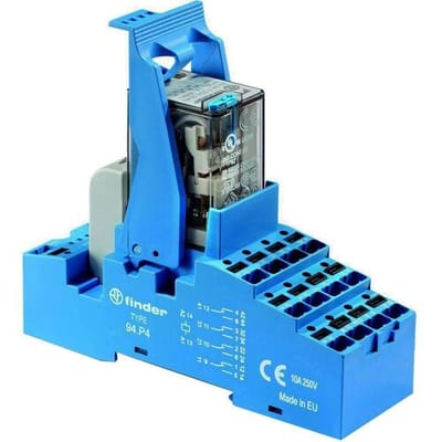 Finder 58.P4.9.012.0050 Relaismodule (modulair) Nominale spanning: 12 V/DC Schakelstroom (max.): 7 A 4x wisselcontact 1 stuk(s)