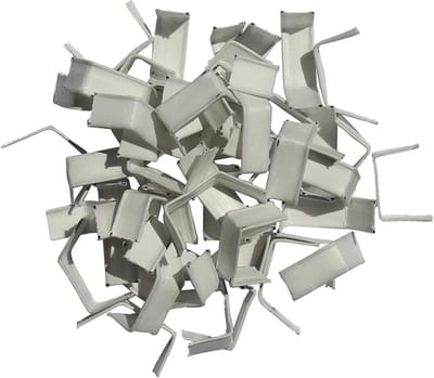 1000 Stuks Witte Sluitclips voor Voedselzakken - Handige Zaksluitingen 33x8mm