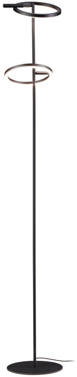 Staande LED-lamp Odila Tunable White 2x1200lm 2x10,4W Zwart mat, Chroom