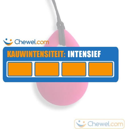 Bijtketting Kauwketting | Druppel | Chewelry | Fuchsia | Chewel ®