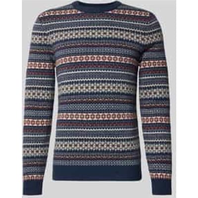 Gebreide pullover van wolmix met ronde hals