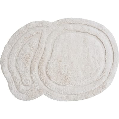 Badmat Zayn - Natural 60 x 80 cm - Organische Katoenen Badmat met Antislip