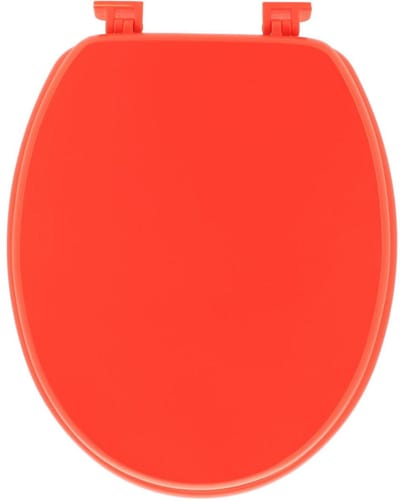 Toiletbril met deksel-chique rood-MDF-Universele maat.