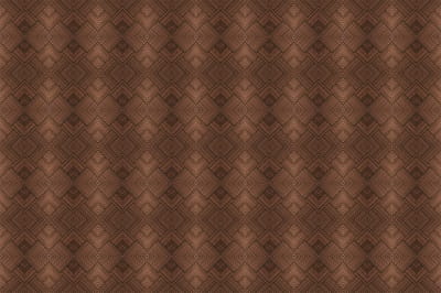 Zelfklevende vinyl muurbekleding op rol per meter - Muursticker voor hoofdbord - BRUIN HOUT ART DECO - 120x180cm