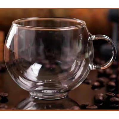 Tasse à café en verre à double paroi 150/300 ml avec soucoupes et cuillère, tasses à expresso résistantes à la chaleur avec poignée, tasse à thé au lait 300ml