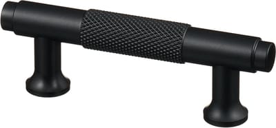 Handgreep Zwart - diamond cut - 64mm/98mm
