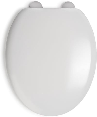 Toiletbril - WC-bril - Hygiënisch Gebruik - Past Altijd - 43.5 x 38 x 5 cm - Wit