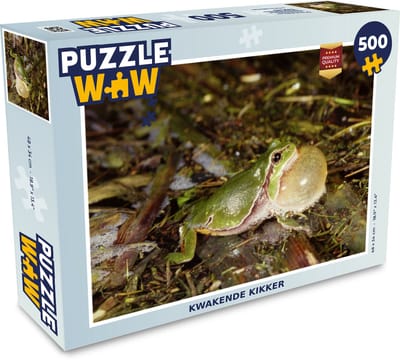Puzzel Kwakende kikker - Legpuzzel - Puzzel 500 stukjes