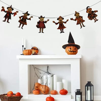 Dailygoods- Houten Decoratie Vintage Halloween - Decoratie Benodigdheden - Muurdecoratie - Fotografie Achtergronden - Tijdloze Sfeer - Stevig Hout - Halloweendecoratie
