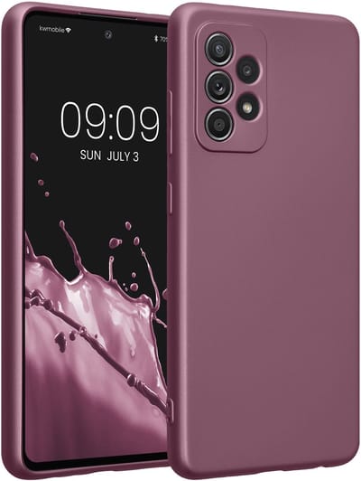 kwmobile metallic telefoonhoesje van TPU - geschikt voor Samsung Galaxy A52 / A52 5G / A52s 5G - Flexible case voor smartphone - In metallic lila