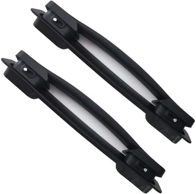 Set van 2 Vervangende Koffers Handgrepen voor Reparatie en Onderhoud, Zwart, Afmetingen 23 × 3.5 × 2.8 cm, Duurzaam en Ergonomisch Ontwerp
