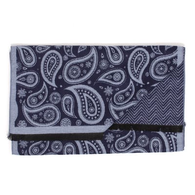 BETOLLE Paisley double face viscose scarf Blue (TRSCHE190 - 800)