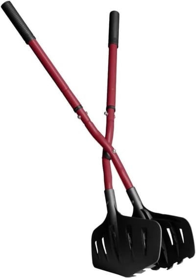 Bladverzamelaar - Grijper Tang - Tuin Opruimen - Telescoopsteel - XXL - Rood
