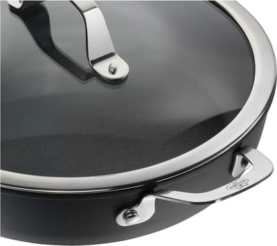 Kookpot met Deksel Ballarini Alba ALBG3ED.24D Grafiet Titanium Roestvrij staal Aluminium Ø 24 cm
