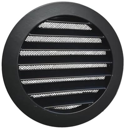 Weerbestendig rooster Ø 200 mm - Aluminium en Insectenbescherming