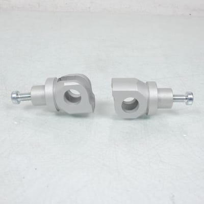 Paire chape repose pied avant Lightech pour moto Kawasaki 636 Zx-6 R Ninja 2009 à 2021 FTP004SIL Neuf
