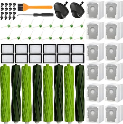 PolkaHome® 52-delige Vervangingsset geschikt voor iRobot Roomba e5 e6 e7 i1 i1+ i3 i3+ i4 i4+ i5 i5+ J5 J5 combo i6 i6+ i7 i7+ J7 J7+ i8 i8+ – Accessoires & Onderdelen