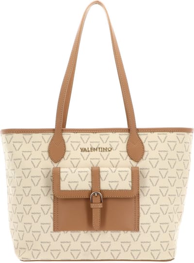 VALENTINO Schoudertas Liuto Shopper Ecru / Multicolor Crème