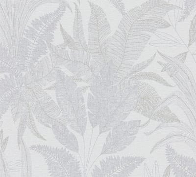BLADEREN BEHANG | Botanisch - Grijs Crème Goud - Livingwalls Stories of Life