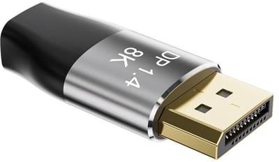DrPhone V-Link 8K Mini DP ( Mini DisplayPoort) naar DP (DisplayPort) Adapter – Bi-Directioneel – 8K@60Hz | 4K@144Hz – DisplayPort Extender voor Mac, PC & Monitor