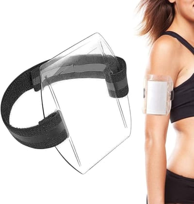 Armband Kaarthouder - Doorzichtige Houder - Outdoor Activiteiten - Waterdicht Ontwerp - 10.5 x 6.7 cm - Zwart