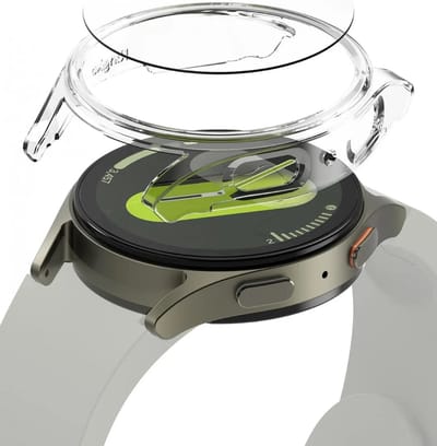 Ringke Slim + Glass | Hoesje + Screen Protector Geschikt voor Samsung Galaxy Watch 7 40MM | Case met 9H Tempered Glass | Transparant