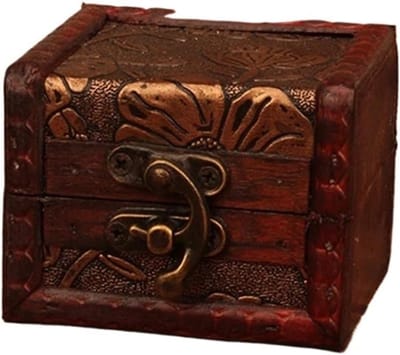 Houten Opbergdoos - Sieraden Doosje - Sieraden Opbergen - Met Werkend Slot - 100 x 100 x 100 mm