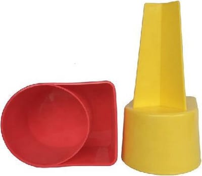 Bekerhouder - Rood - 2 stuks - Strand - Camping - opbergen - telefoonhouder - drankhouder - zwembad - vakantie