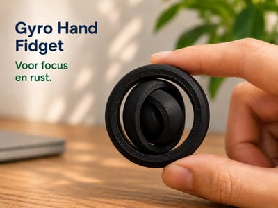 Gyro Hand Fidget – Fidget Speelgoed voor Volwassenen – Anti Stress Accessoire – Sensorische Fidget voor ADHD en Focus - 5 cm