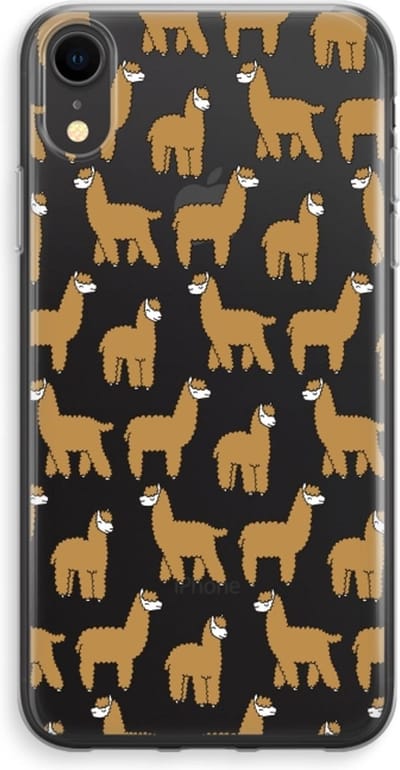 Case Company® - Hoesje geschikt voor iPhone XR hoesje - Alpacas - Soft Cover Telefoonhoesje - Bescherming aan alle Kanten en Schermrand
