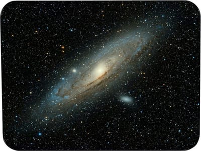 Muismat Universum Rubber - Hoge kwaliteit foto van het universum - Muismat op polyester bedrukt - 25 x 19 cm - Anti-slip muismat - 5mm dik - Muismat met foto - heerlijk voor op je bureau