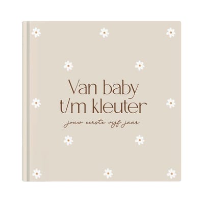 Writemoments Baby t/m kleuter - Opgroeiboek 0-5 Jaar - Madeliefjes