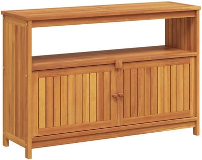 Tuinconsoletafel - Balkon Tafel - Buiten Leven - Massief Hout - 110x35x75cm - Bruin