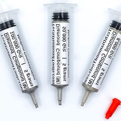 Diamant Polijstpasta Set - Fijne Polijstmiddelen - Spiegelafwerking Creëren - 3 Fijnheden 25% Concentratie - 3x 5 gram