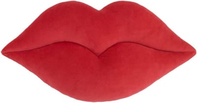 3D Lip Sierkussen Rood - Decoratief Pluche Kussen voor Bank en Bed - Zacht Woondecoratie Kussen