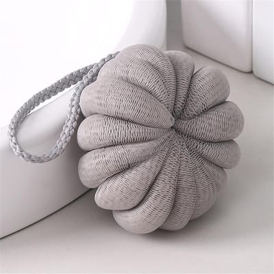 Bad Bruisbal Exfoliërende Scrub Zachte Douche Mesh Schuimspons Lichaamshuid Reiniger Reinigingsgereedschap Badkameraccessoires grijs