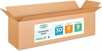 Golfkartonnen verhuisdozen 30 x 8 x 8 inch (5 stuks) - Stevig en recyclebaar