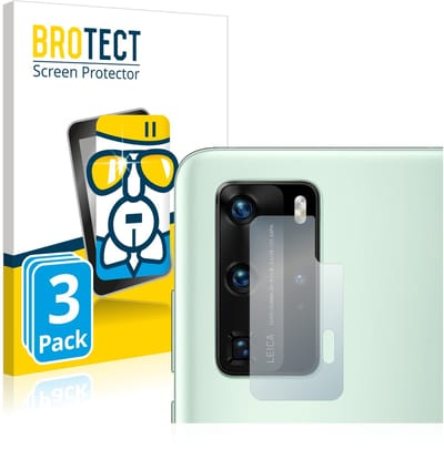 Screenprotector 3 Stuks voor Huawei P40 Pro (ALLEEN Camera Lens) Beschermglas transparant