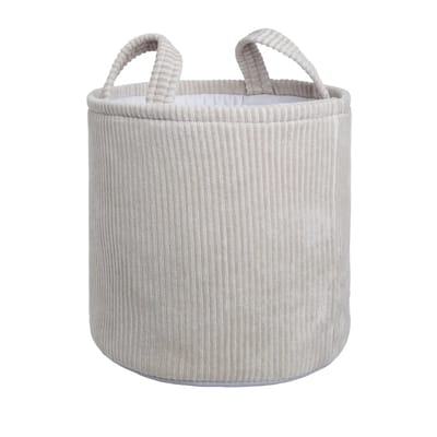 Baby's Only Opbergmand kinderkamer & babykamer - Speelgoedmand - Wasmand Sense - Kiezelgrijs - Ø38 cm